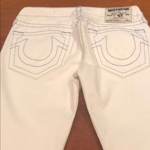 true religion white jeans